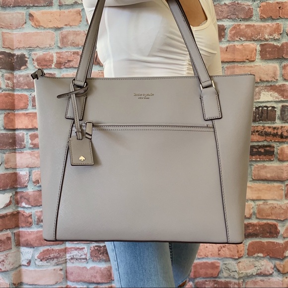 Kate spade LARGE Cameron pocket tote soft taupe - Picture 4 of 8